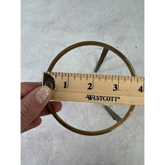 Vintage Brass Stand For Candles Planters Home Decor 6.75”H X‎ 3.75W - Picture 5 of 6